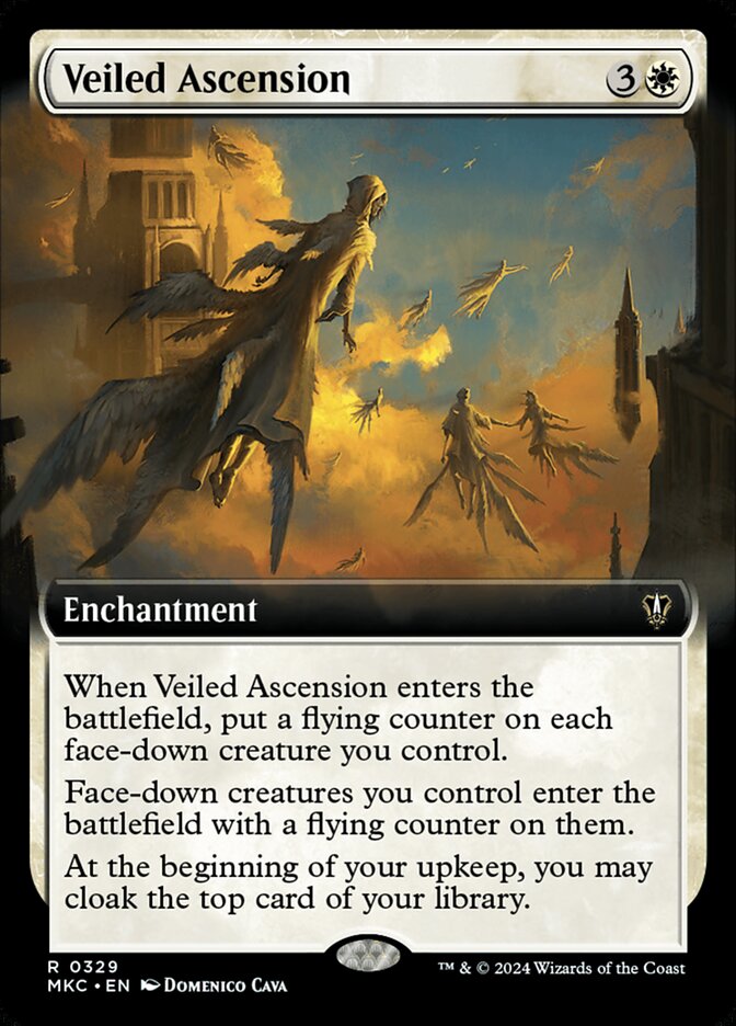 Veiled Ascension, Murders At Karlov Manor Commander Card Art