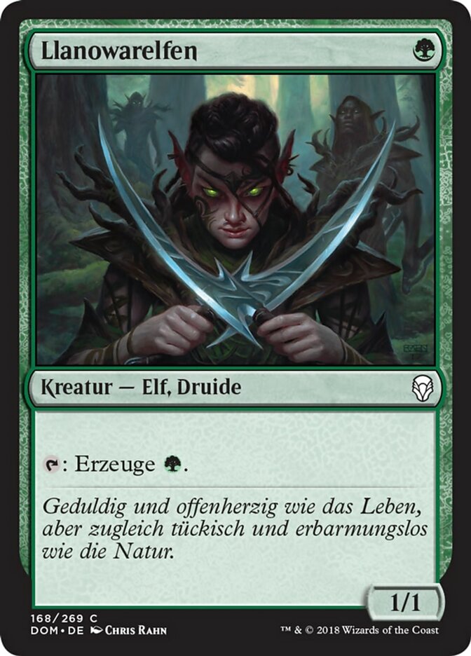 Llanowar Elves, Dominaria Card Art