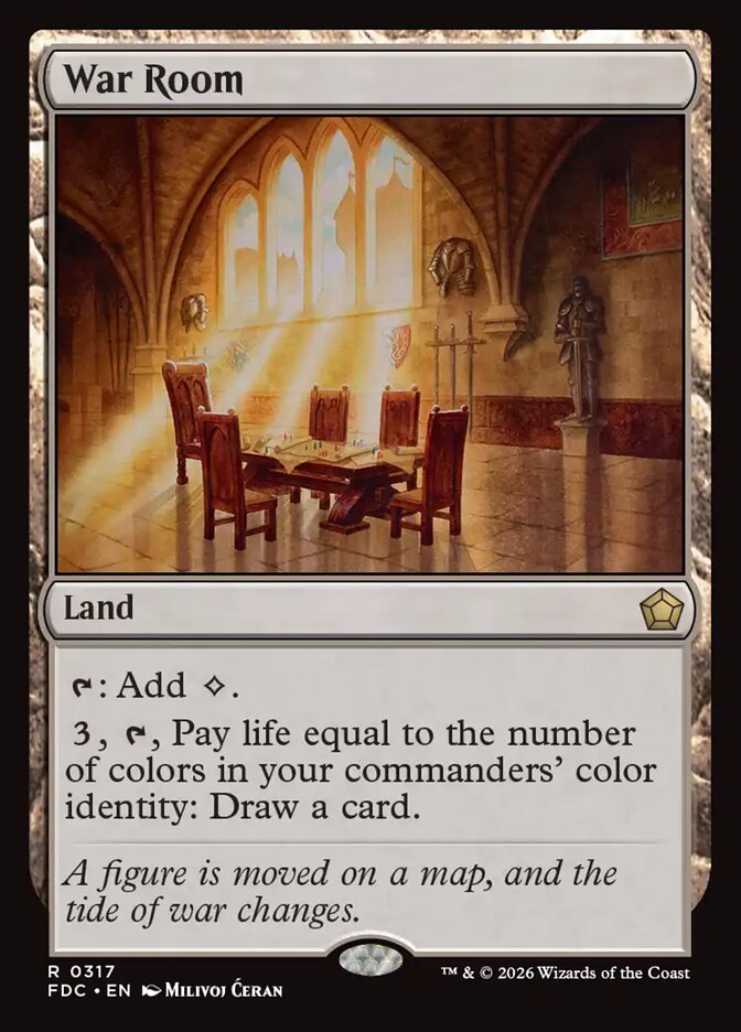 War Room, Foundations Commander Card Art