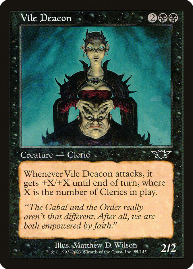 Vile Deacon, Legions Card Art