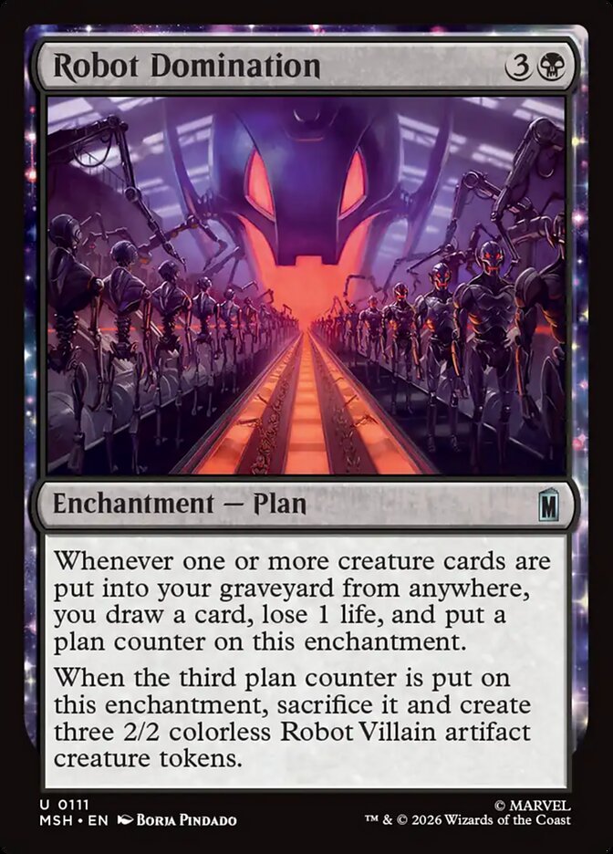 Robot Domination, Marvel Super Heroes Card Art