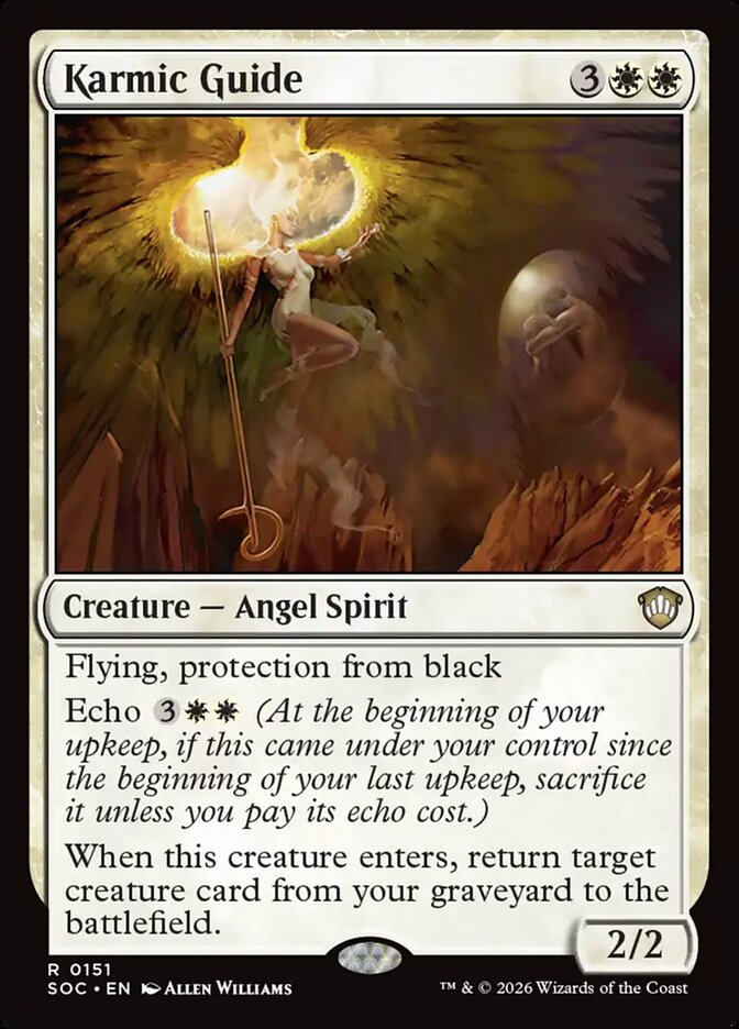 Karmic Guide, Secrets Of Strixhaven Commander Card Art