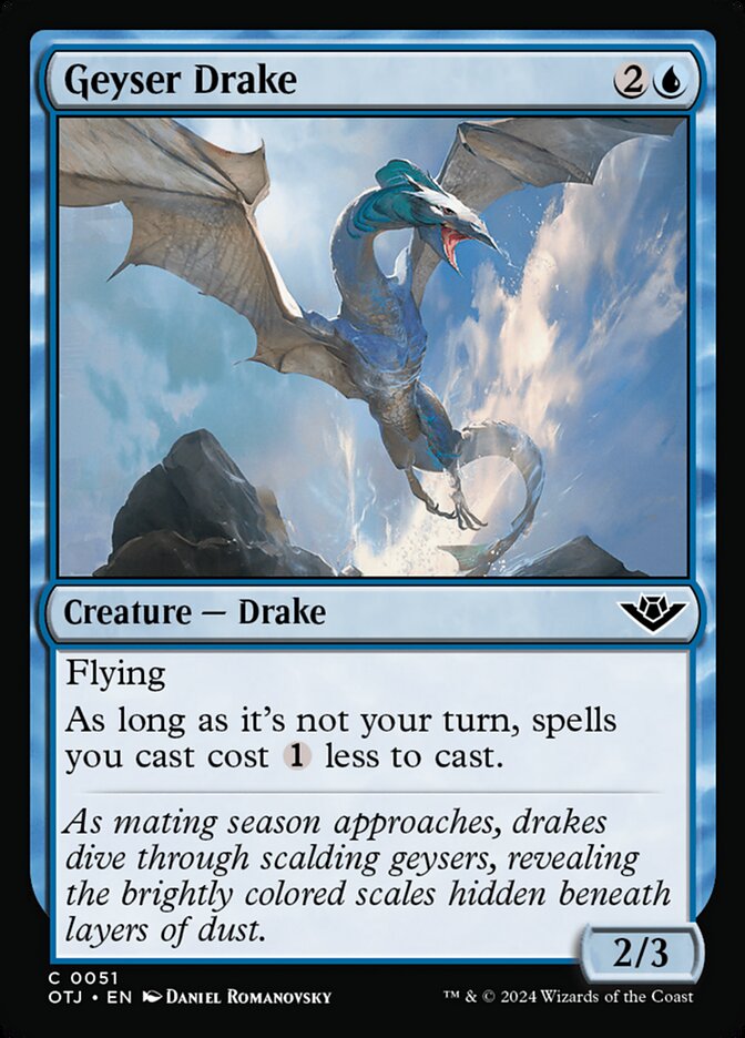Geyser Drake, Outlaws of thunder junction Card Art