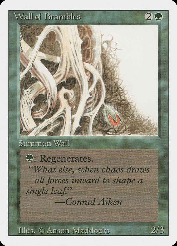 Wall of Brambles, Revised edition Card Art