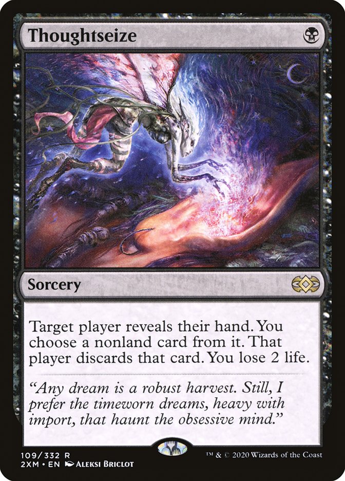 Thoughtseize, Double Masters Card Art