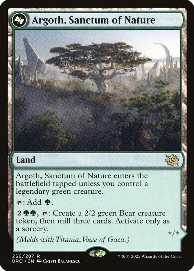 Argoth, Sanctum of Nature, The Brothers' War Card Art