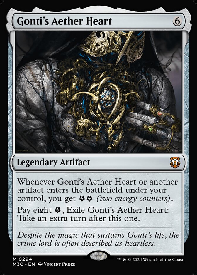 Gonti's Aether Heart, Modern horizons 3 commander Card Art