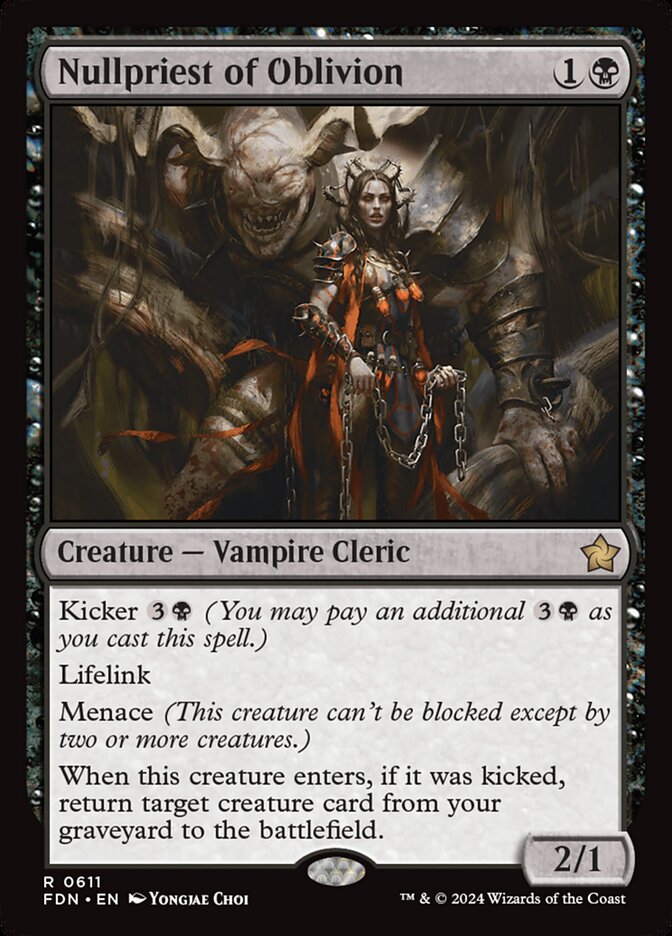 Nullpriest of Oblivion, Foundations Card Art