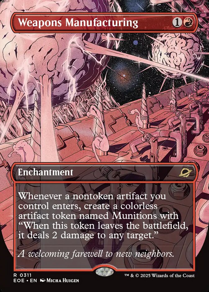 Weapons Manufacturing, Edge Of Eternities Card Art