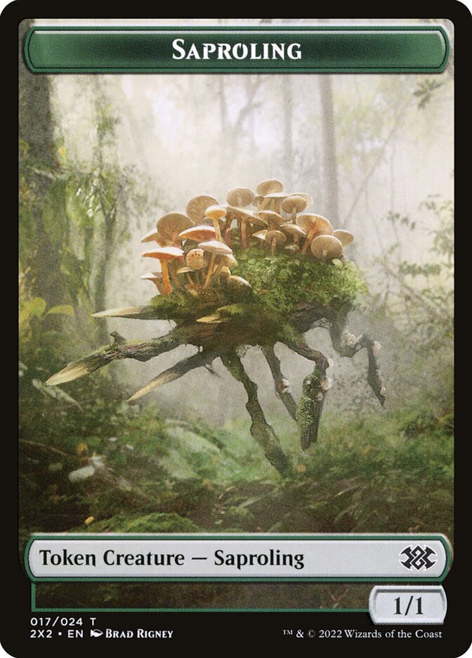 Saproling, Double Masters 2022 Tokens Card Art