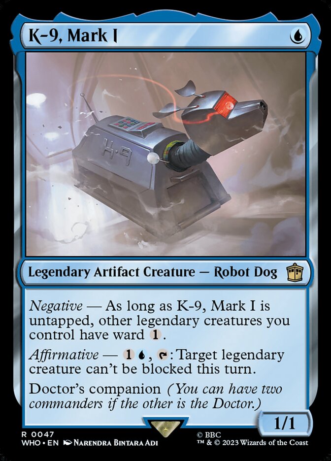 K-9, Mark I, Doctor Who Card Art
