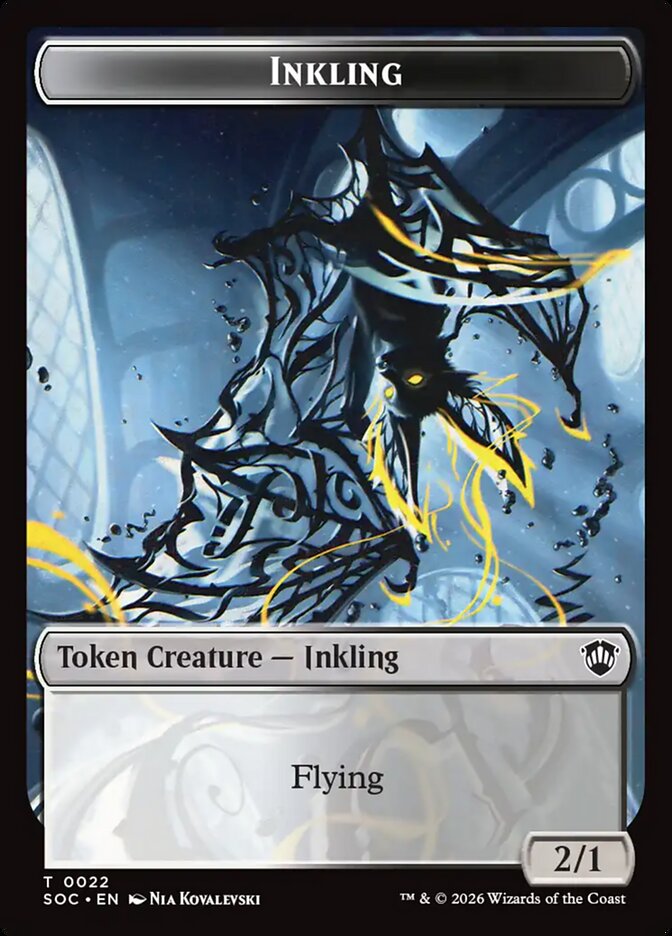 Inkling, Secrets Of Strixhaven Commander Tokens Card Art