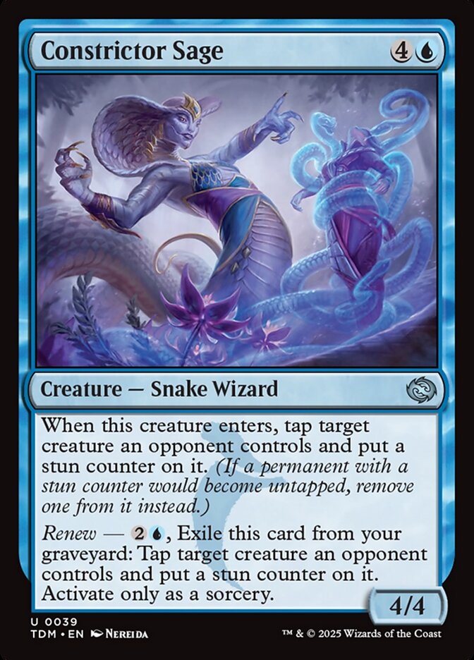 Constrictor Sage, Tarkir: dragonstorm Card Art