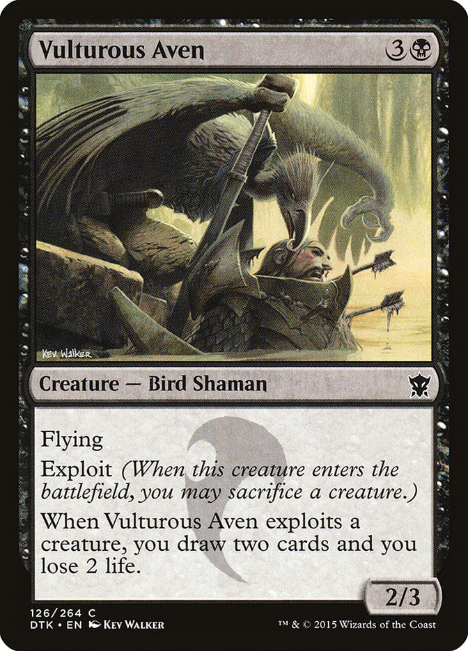 Vulturous Aven, Dragons of tarkir Card Art