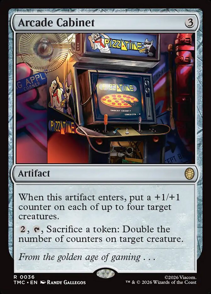 Arcade Cabinet, Teenage Mutant Ninja Turtles Eternal Card Art