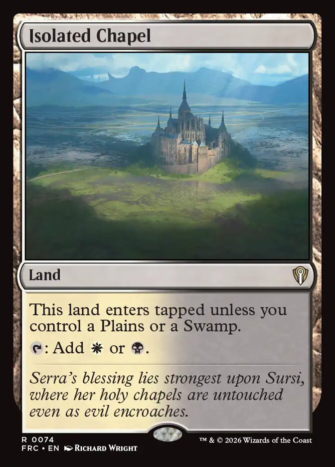 Isolated Chapel, Reality Fracture Commander Card Art