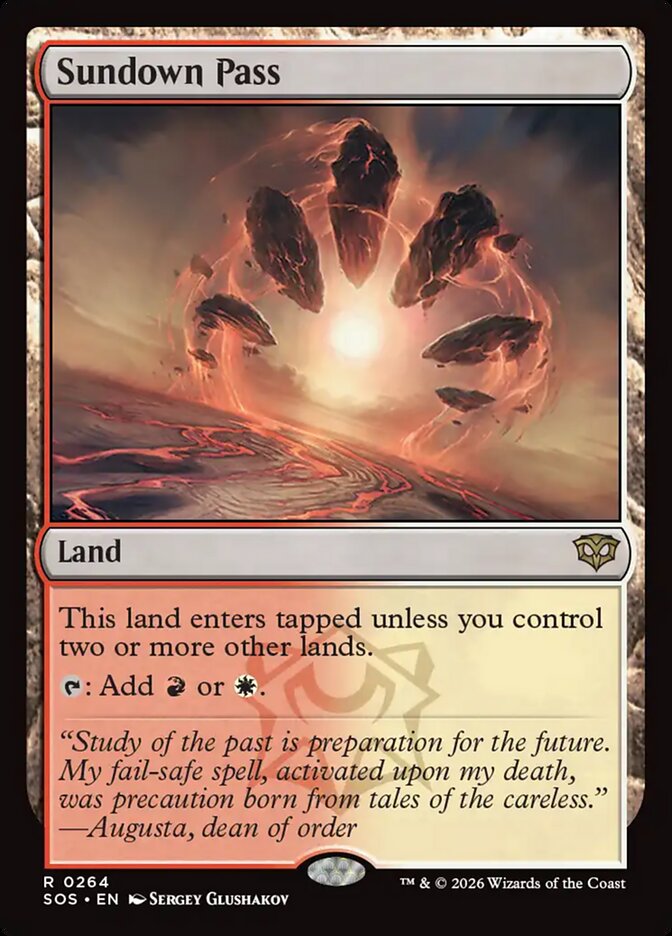 Sundown Pass, Secrets Of Strixhaven Card Art