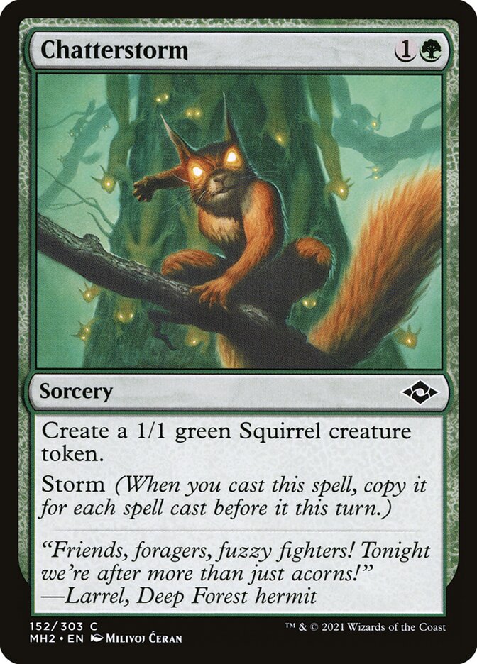 Chatterstorm, Modern horizons 2 Card Art