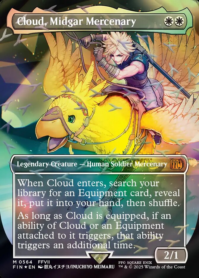 Cloud, Midgar Mercenary, Final Fantasy Card Art
