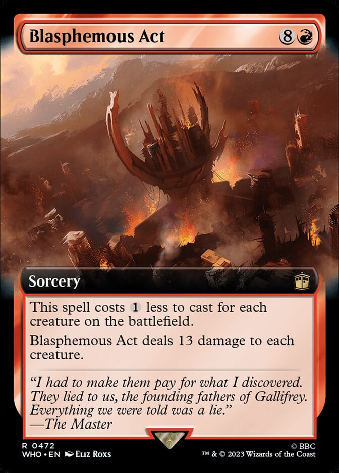 Blasphemous Act, Doctor Who Card Art