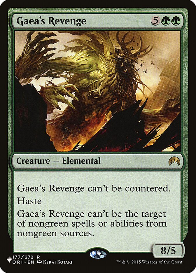 Gaea's Revenge, The List Card Art