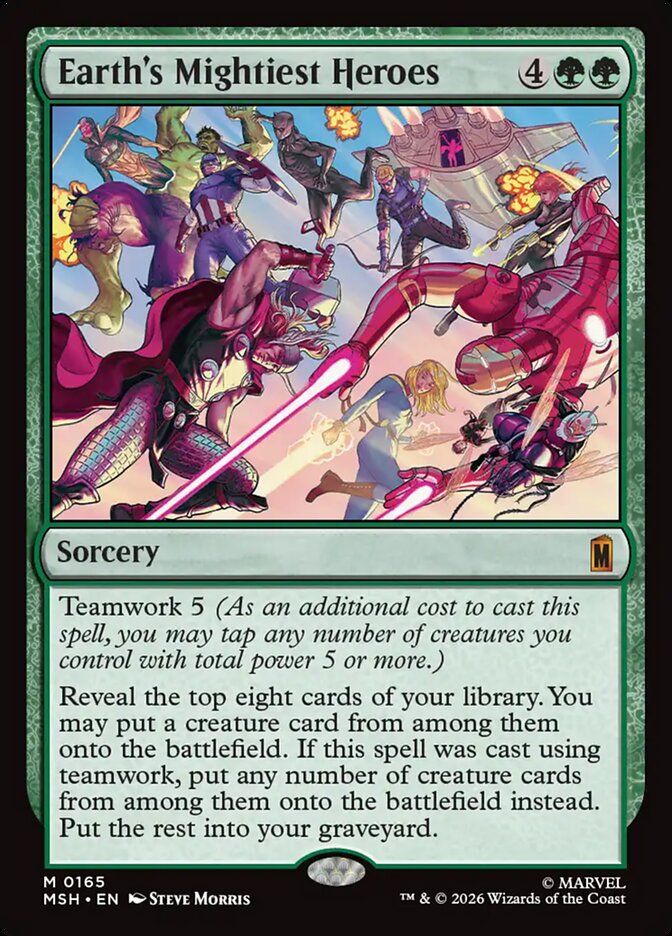 Earth's Mightiest Heroes, Marvel Super Heroes Card Art