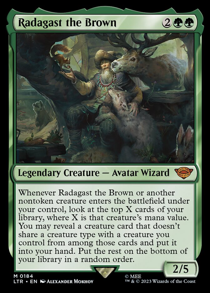 Radagast the Brown, The Lord Of The Rings: Tales Of Middle-Earth Card Art