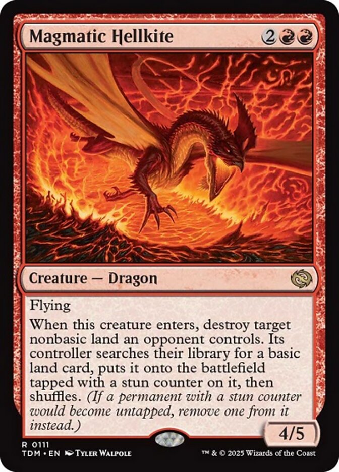 Magmatic Hellkite, Tarkir: dragonstorm Card Art