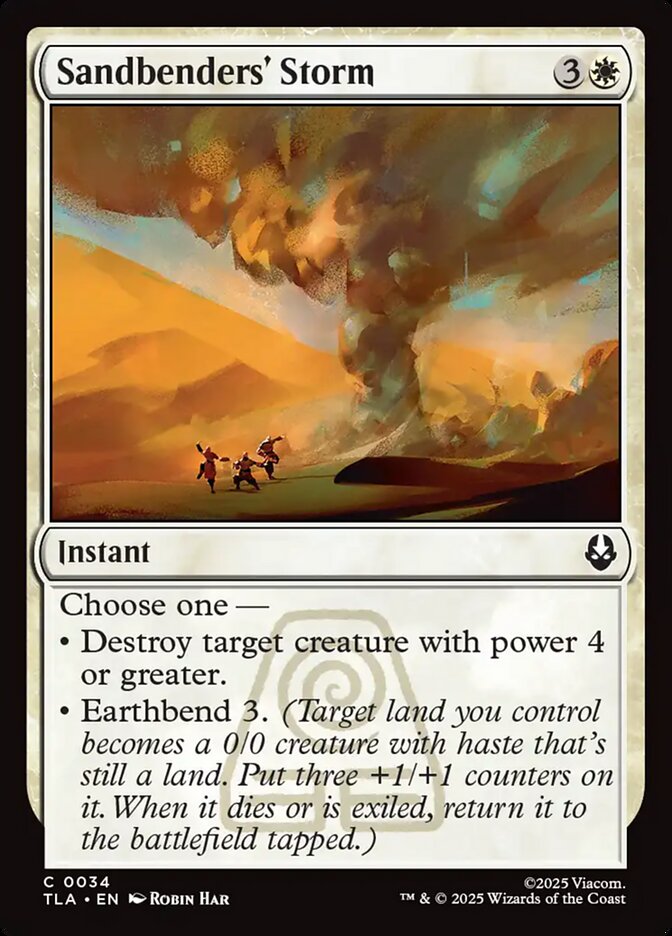 Sandbenders' Storm, Avatar: The Last Airbender Card Art