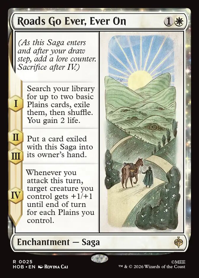 Roads Go Ever, Ever On, The Hobbit Card Art