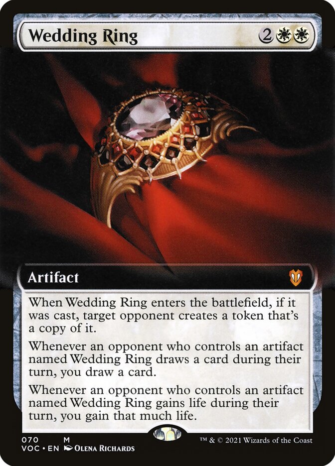 Wedding Ring, Crimson vow commander Card Art