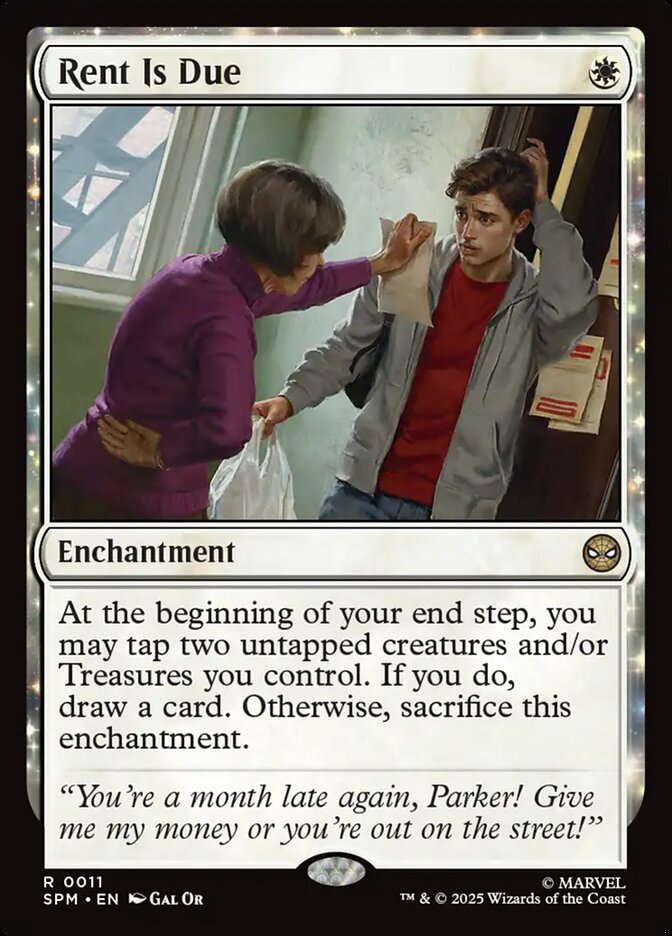 Rent Is Due, Marvel'S Spider-Man Card Art
