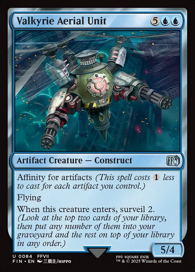 Valkyrie Aerial Unit, Final fantasy Card Art