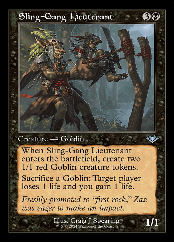 Sling-Gang Lieutenant, Modern Horizons 2 Timeshifts Card Art