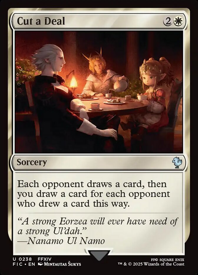 Cut a Deal, Final fantasy commander Card Art