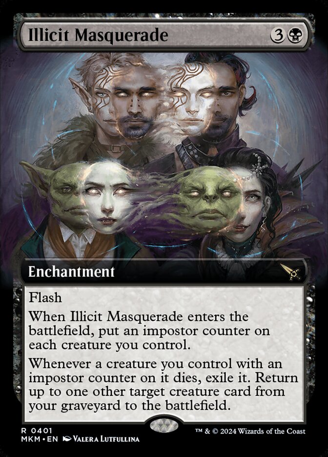 Illicit Masquerade, Murders At Karlov Manor Card Art