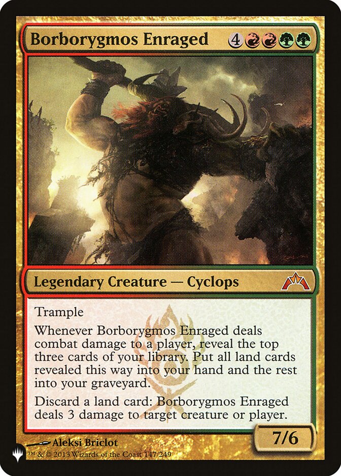 Borborygmos Enraged, The List Card Art