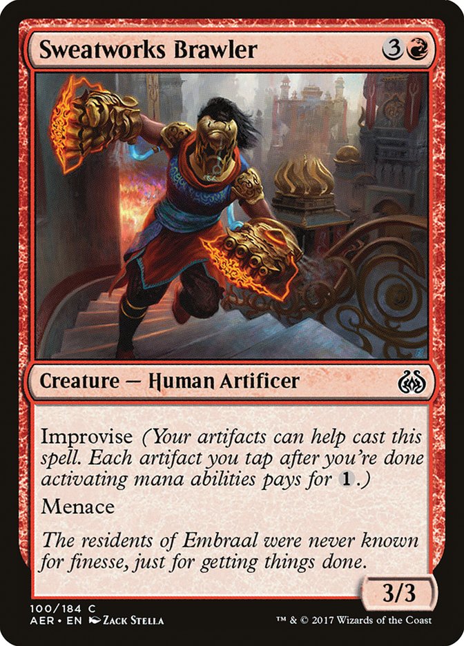 Sweatworks Brawler, Aether revolt Card Art