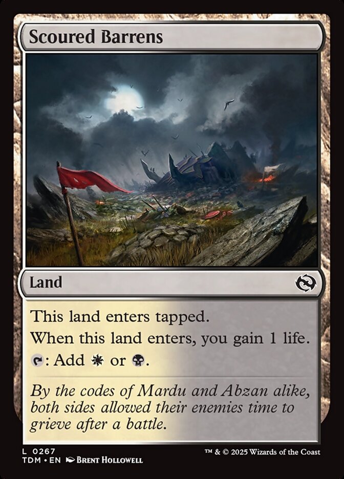 Scoured Barrens, Tarkir: dragonstorm Card Art