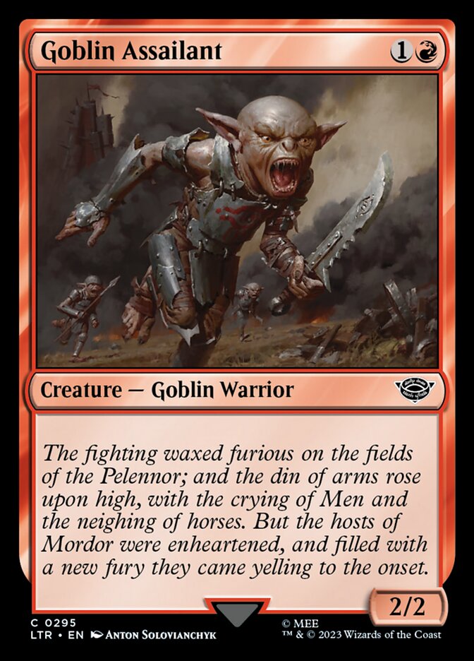 Goblin Assailant, The Lord Of The Rings: Tales Of Middle-Earth Card Art
