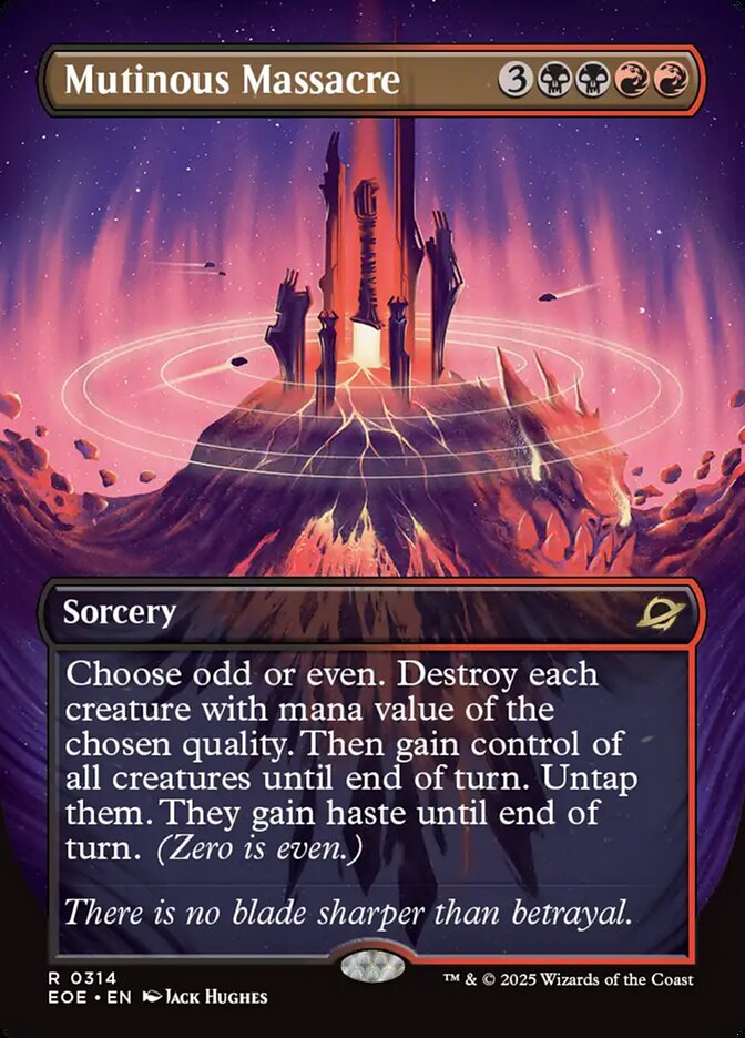 Mutinous Massacre, Edge Of Eternities Card Art