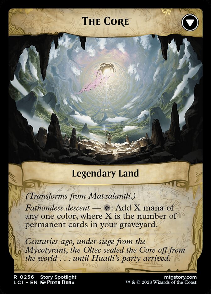 Matzalantli, the Great Door // The Core, The Lost Caverns Of Ixalan Card Art