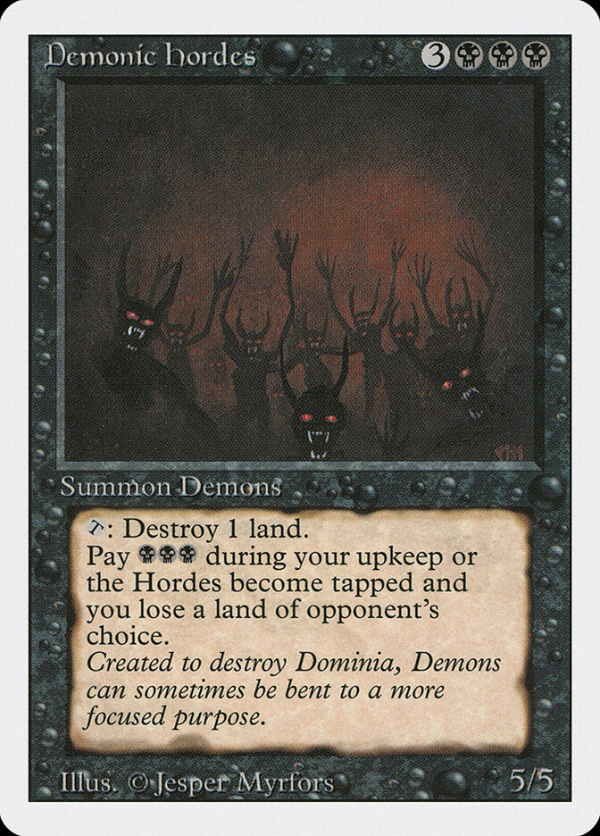 Demonic Hordes, Revised Edition Card Art