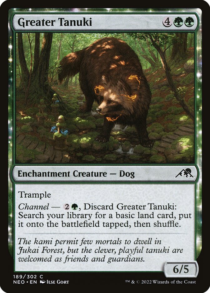 Greater Tanuki, Kamigawa: Neon Dynasty Card Art
