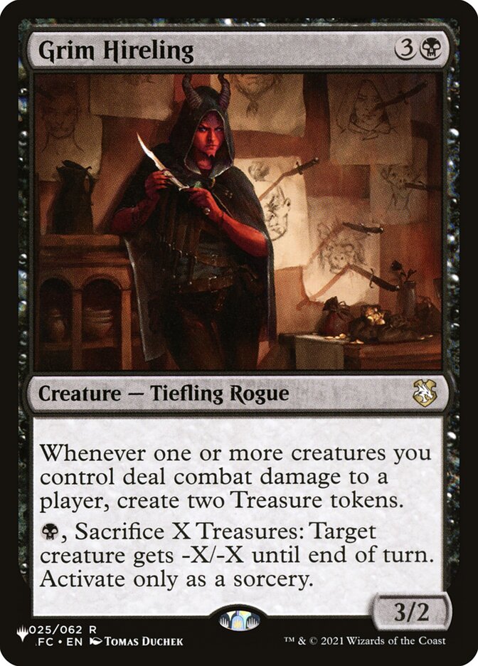 Grim Hireling, The List Card Art