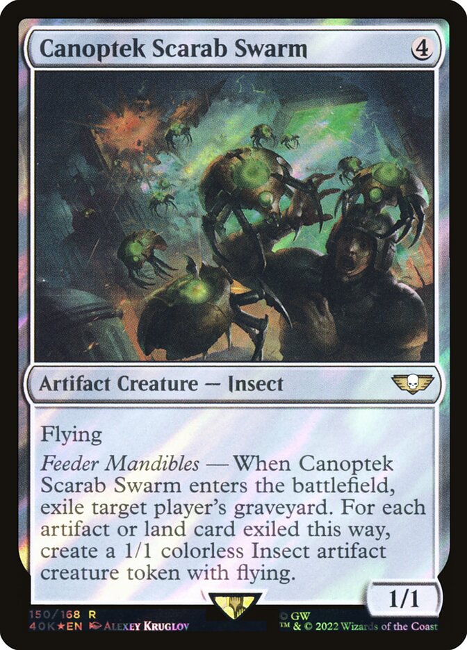 Canoptek Scarab Swarm, Warhammer 40,000 Commander Card Art