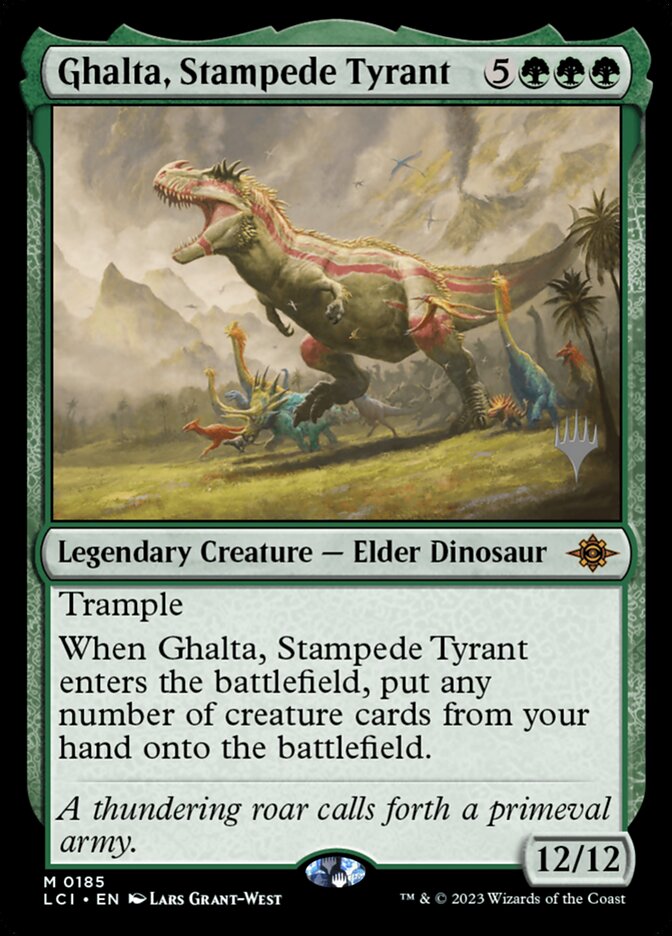Ghalta, Stampede Tyrant, The lost caverns of ixalan promos Card Art
