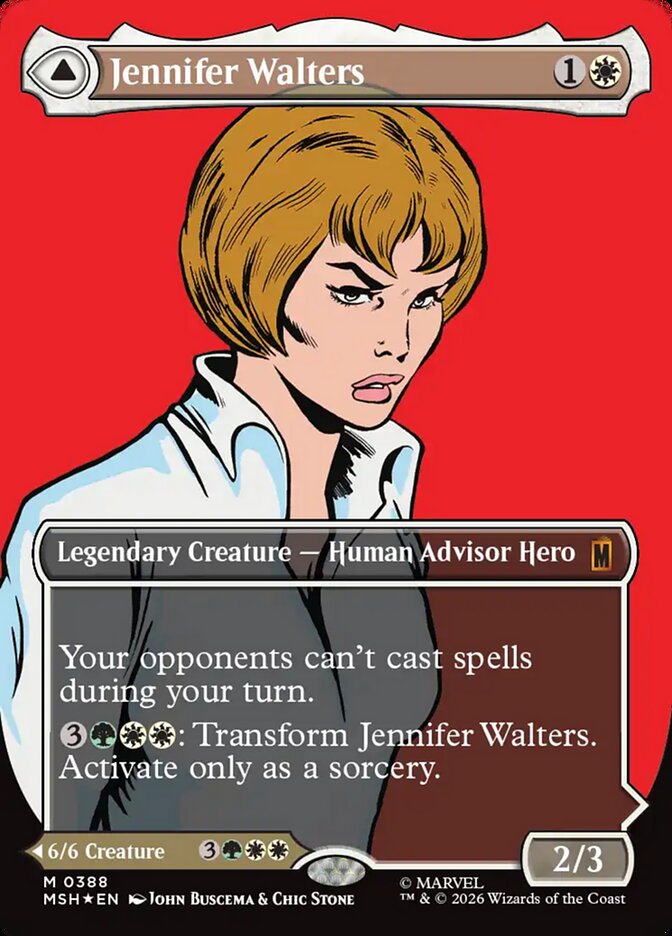 Jennifer Walters // The Sensational She-Hulk, Marvel Super Heroes Card Art