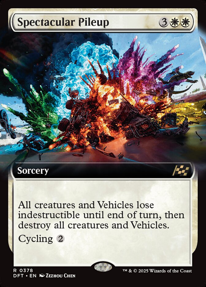 Spectacular Pileup, Aetherdrift Card Art