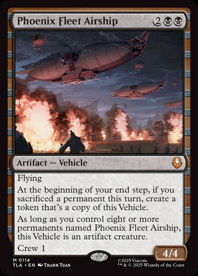 Phoenix Fleet Airship, Avatar: The Last Airbender Card Art
